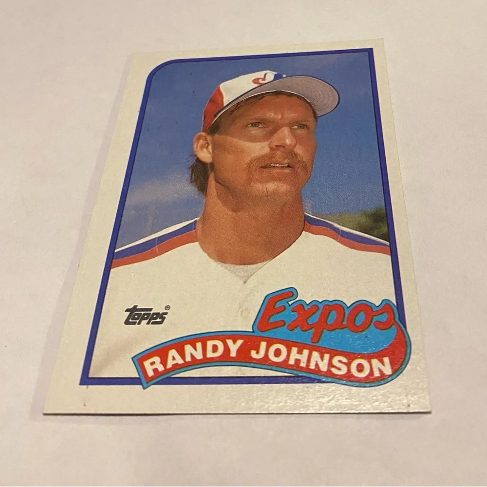 1989 Topps Baseball Card randy johnson